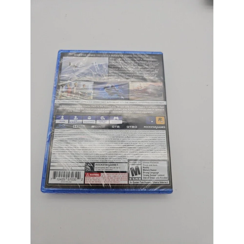 Grand Theft Auto V Premium Edition PS4 Brand New Factory Sealed GTA 5 US Version
